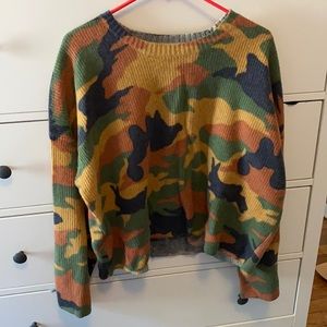 Camo sweater